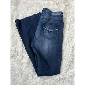 Buffalo David Bitton Dark Wash Blue Denim Floyd Flare Jeans Women’s Size 32